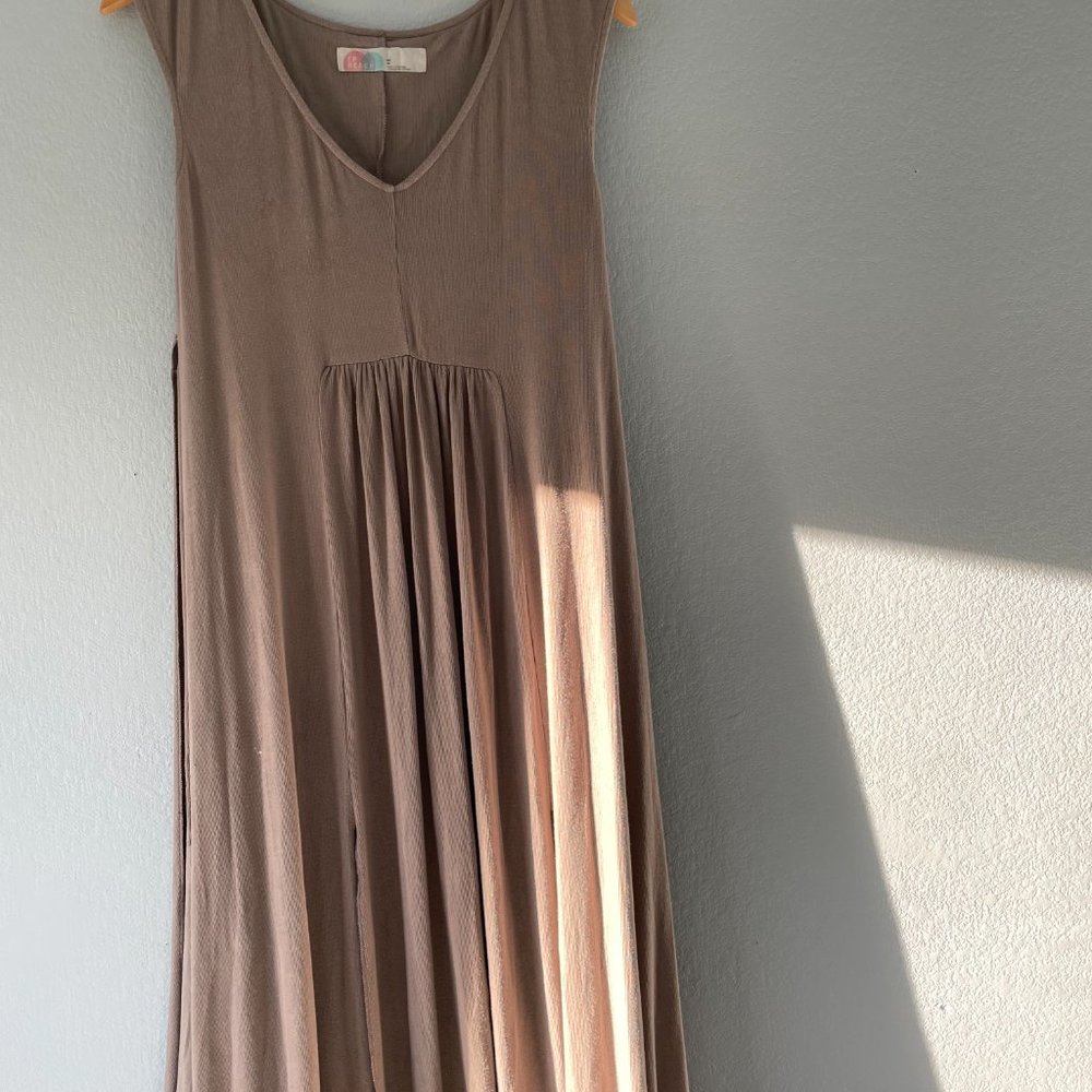 Free People Maxi Dress/Tunic in Taupe